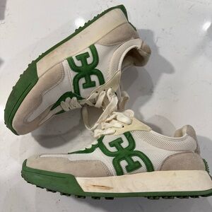 Sam Edelman Men's Beige and Green Sneakers